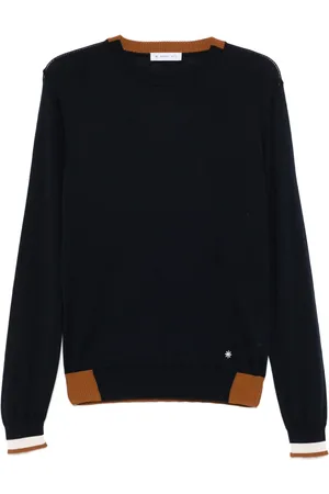 Manuel Ritz Striped-edge sweater