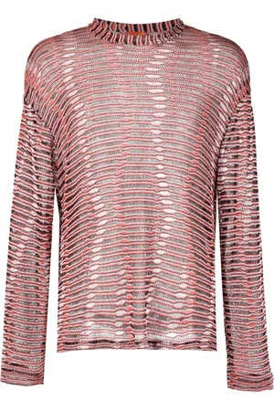 Vitelli Open-knit striped sweatshirt