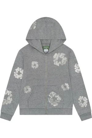 DENIM TEARS Swarovski Wreath " " zip hoodie
