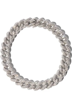 Shay 18K white gold 8 inch pavé diamond bracelet