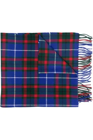 Marni Check-pattern knitted scarf