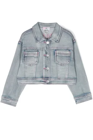 Chiara Ferragni Logo-embroidered denim jacket
