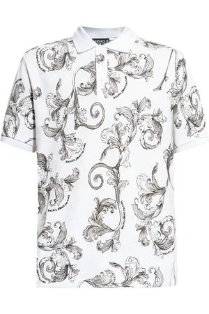 VERSACE Barocco-print polo shirt