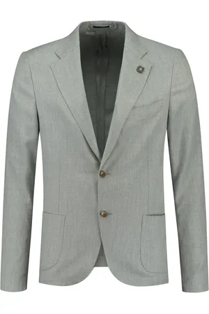 LARDINI Brooch-detail single-breasted blazer