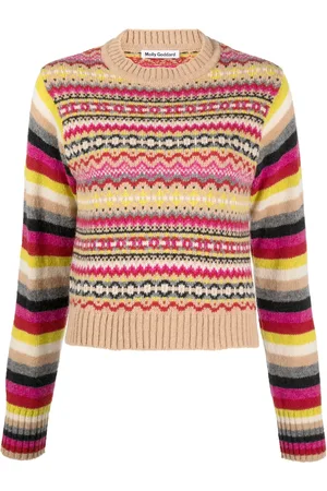 Molly Goddard Intarsia-knit lambs-wool jumper