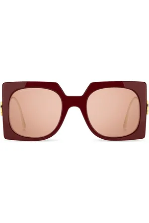 Etro Pegaso-plaque oversize-frame sunglasses