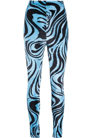 Serafini Velvet swirl-print leggings