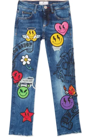 Philipp Plein Loose-fit Smile trousers