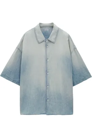 Loewe Bleached effect short sleeve shirt