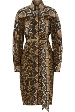Burberry Animal print shirt dress