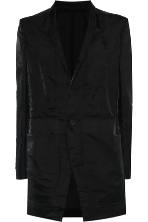 Rick Owens Silk-blend single-breasted blazer