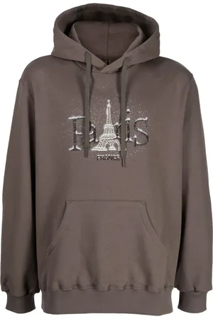 DOUBLET Graphic-print cotton hoodie