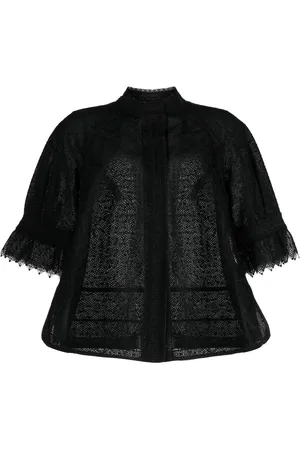 SHIATZY CHEN Lace half-length sleeve jacket