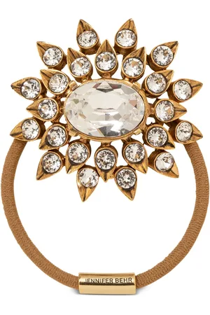 Jennifer Behr Diana crystal-embellished pony wrap