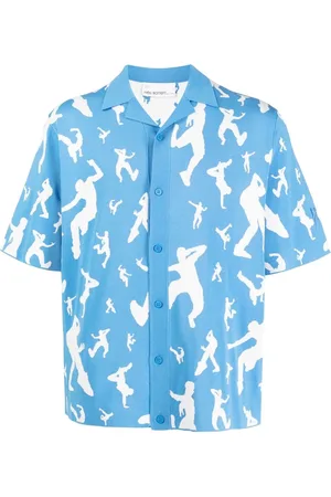 Neil Barrett Jacquard pattern knitted shirt