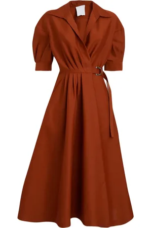 MANTÙ Flared midi dress