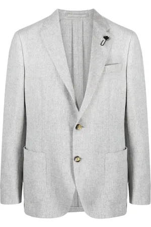 LARDINI Single-breasted wool-blend blazer