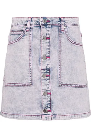 Izzue Washed denim skirt