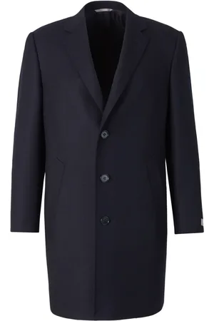 CANALI Herringbone wool coat