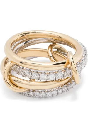 SPINELLI KILCOLLIN 18kt gold Halley diamond linked ring