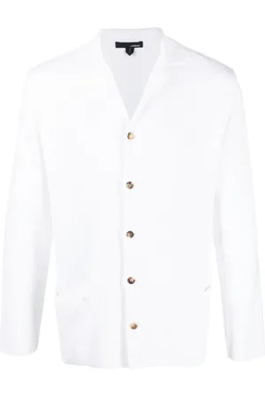 LARDINI Spread-collar long-sleeved shirt