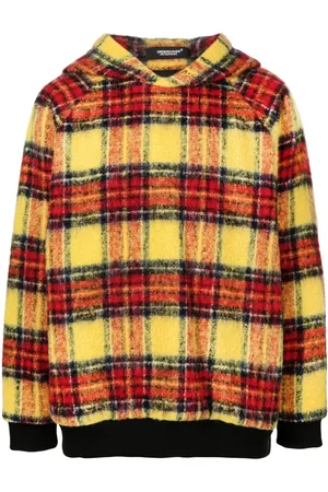 UNDERCOVER Plaid-check print hoodie