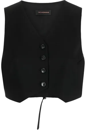 The Andamane Cropped V-neck waistcoat