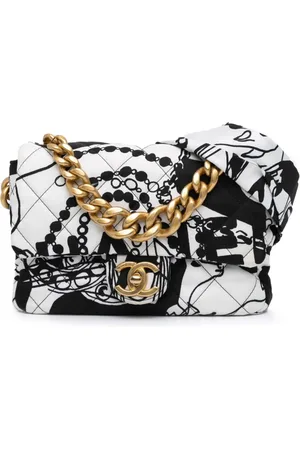 CHANEL 2021-2024 Mini Printed Canvas Deer Coco Flap satchel