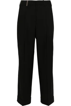 PESERICO SIGN Pressed-crease tailored trousers