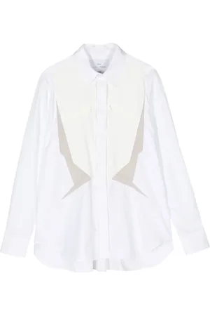 Fumito Ganryu Long-sleeve cotton-blend shirt