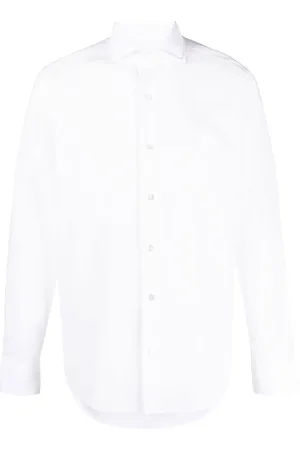 FEDELI Long-sleeve stretch-cotton shirt