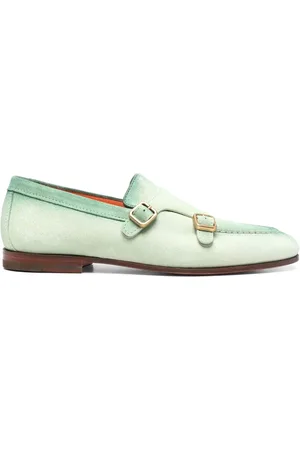 santoni Gradient-effect suede monk shoes