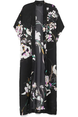 CARINE GILSON Floral-print silk robe