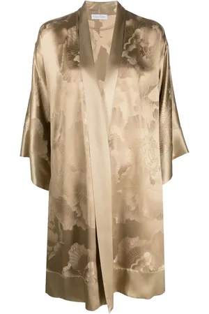 CARINE GILSON Jacquard silk kimono