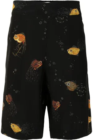 Lanvin Fish-print tailored shorts