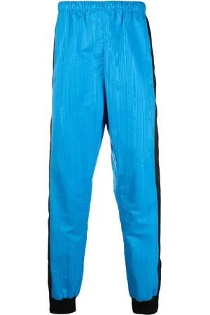 Marine Serre Colour-block elasticated trousers