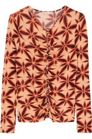 ULLA JOHNSON Braid-detailing floral-print jersey