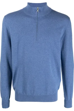 BALLANTYNE Half-zip cashmere jumper
