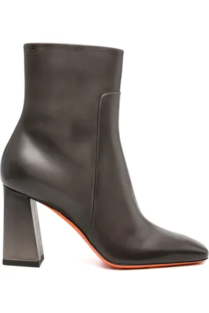santoni 90mm leather ankle boots