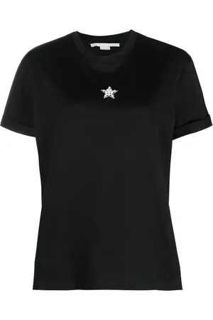 Stella McCartney Star-print faux-pearl-embellished T-shirt