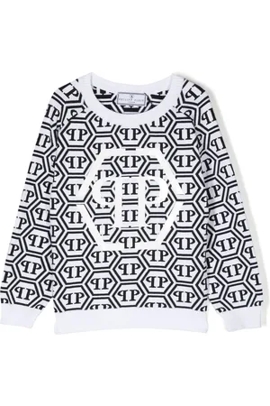 Philipp Plein Intarsia-knit logo sweatshirt