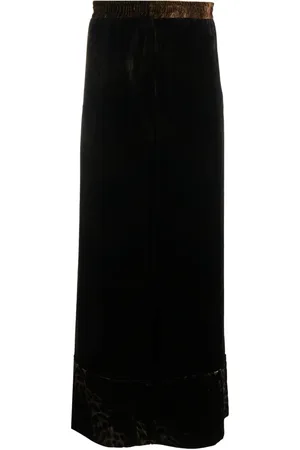 PIERRE-LOUIS MASCIA Velour wide-leg trousers