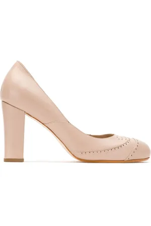 Sarah Chofakian Leather panelled pumps