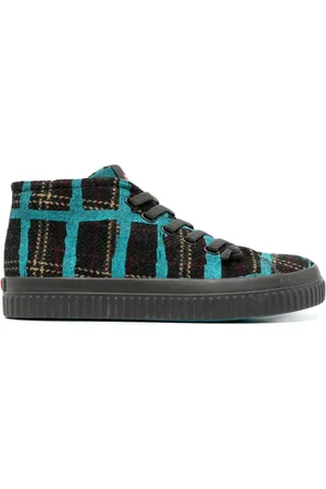 Camper Peu checked high-top sneakers