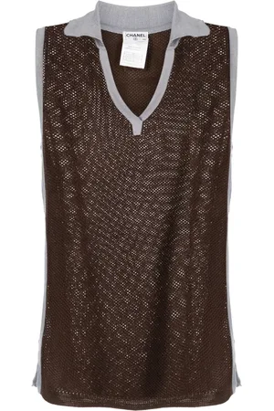 CHANEL 2003 Sport Line open-knit top