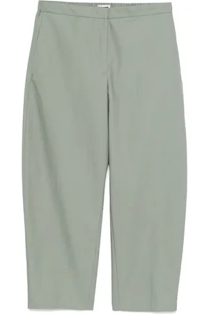 Jil Sander Logo-embroidered trousers
