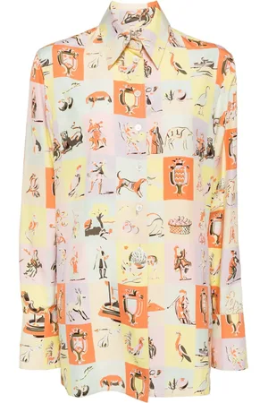 Hermès 1990-2000s graphic-print shirt