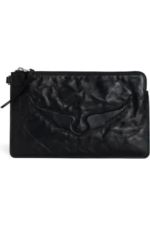 Zadig & Voltaire Angel Wings leather clutch bag