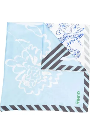Gunia Project Patchwork floral-print silk scarf