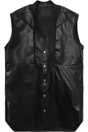 Rick Owens V-neck leather vest